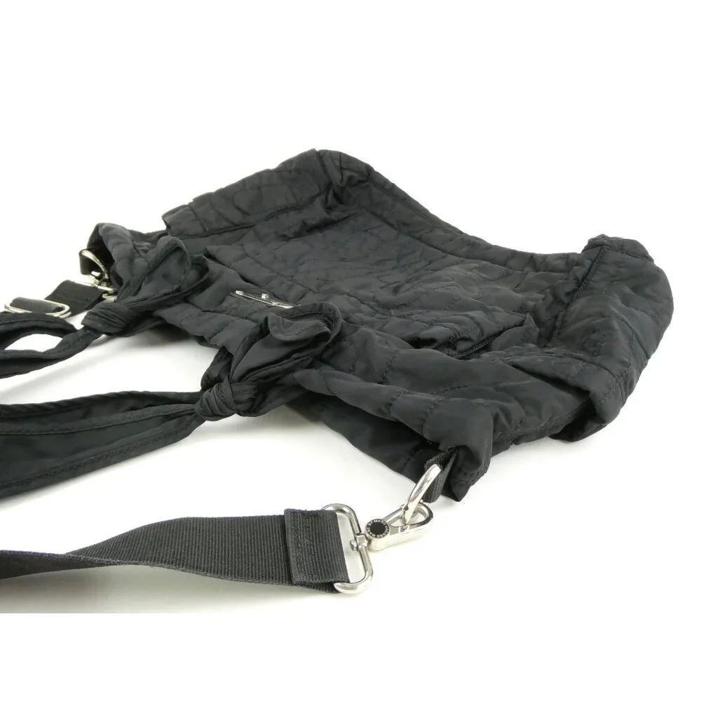 Marc By Marc Jacobs Black Quilted Nylon‎ Tote Bag With Adjustable Strap